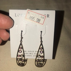 Lord and Taylor 18Kt gold over sterling earrings